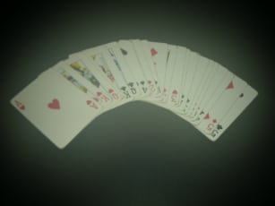 jeu de cartes rami photo