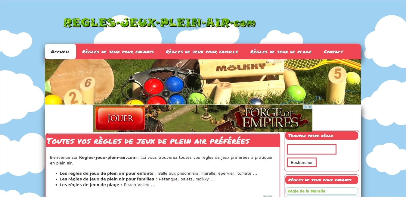 site jeux extérieur