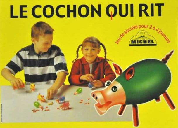 Dujardin - Le Cochon qui Rit par 2 - Jeu de société pour enfant - A jouer  en famile - 2 joueurs - Dès 4 ans